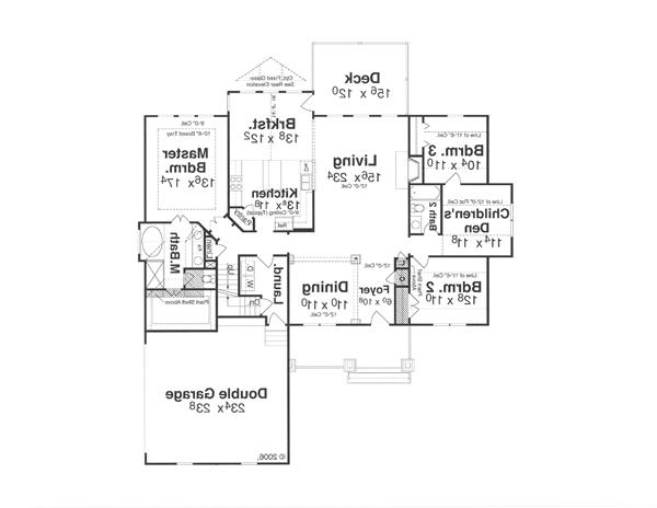 First Floor image of BRECKENRIDGE House Plan